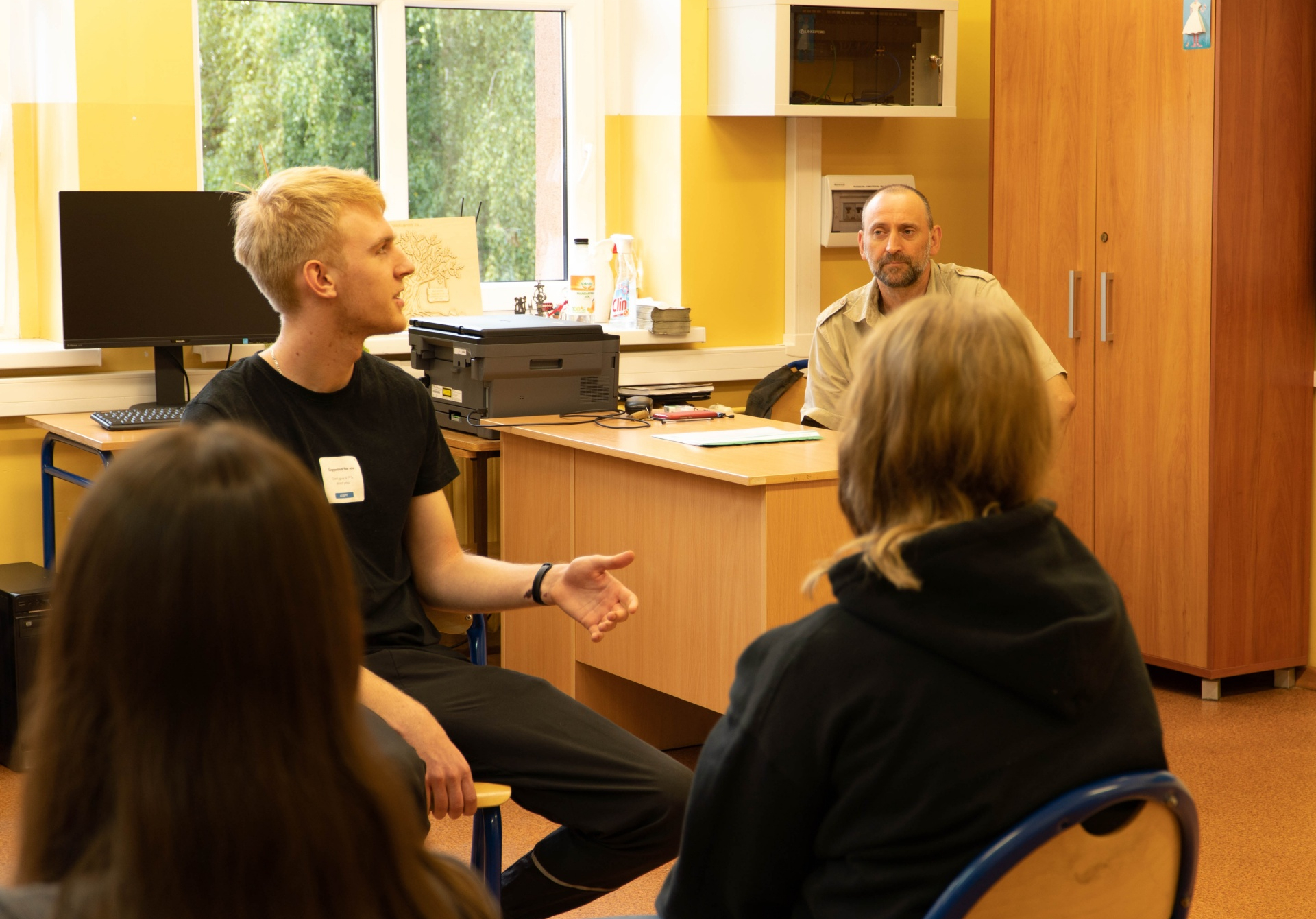 Rozpoczęcie zajęć z języka angielskiego w ramach projektu "Praktyki w Portugalii szansą na dobry start"