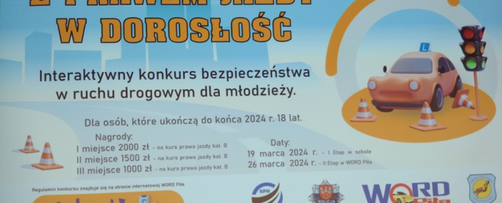 Konkurs „Z prawem jazdy w dorosłość"