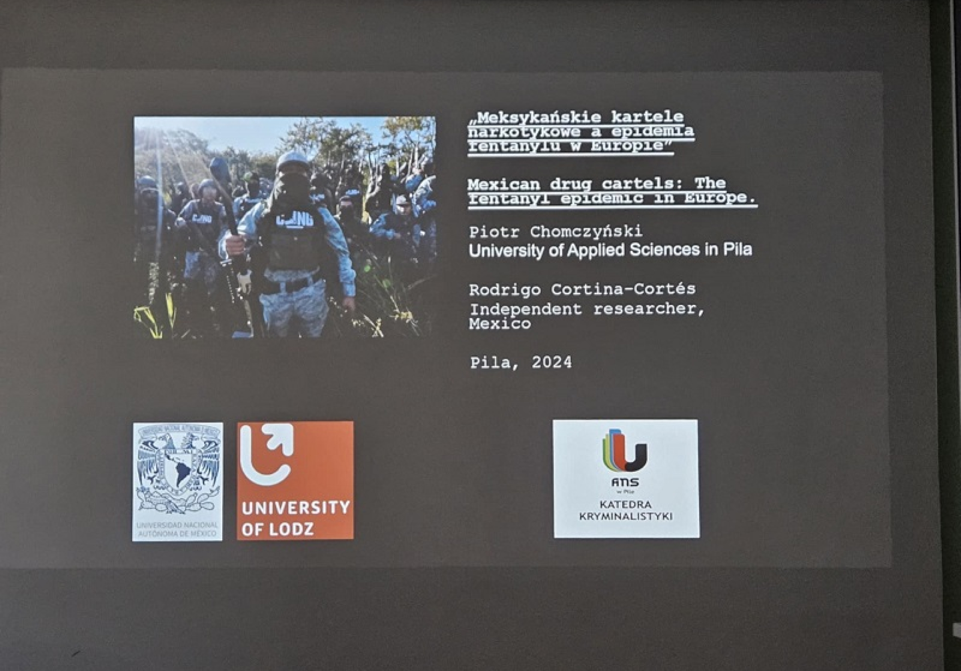 "Od metaamfetaminy po fentanyl"