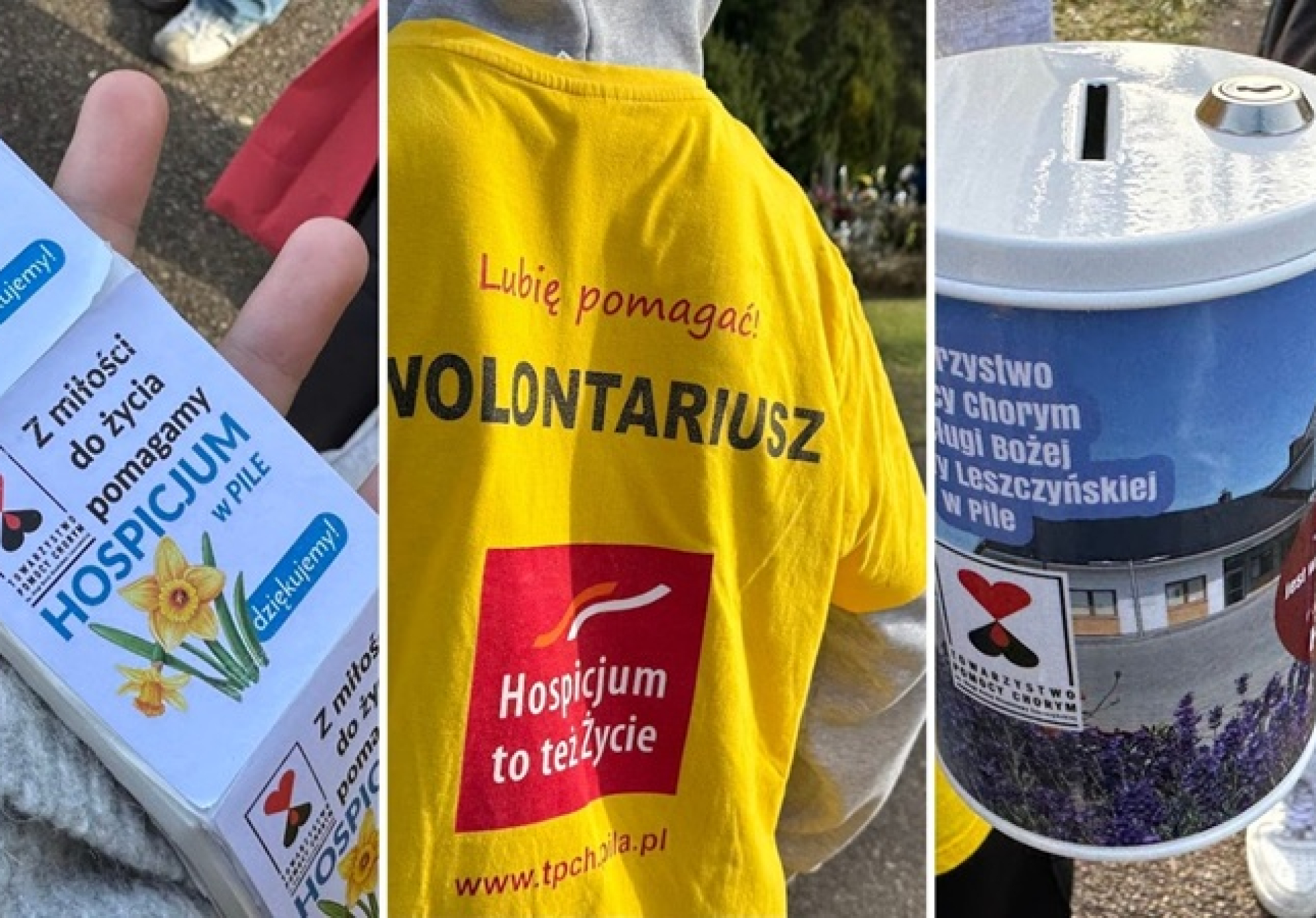 Wolontariusze naszej szkoły z kwestą na Cmentarzu Komunalnym w Pile