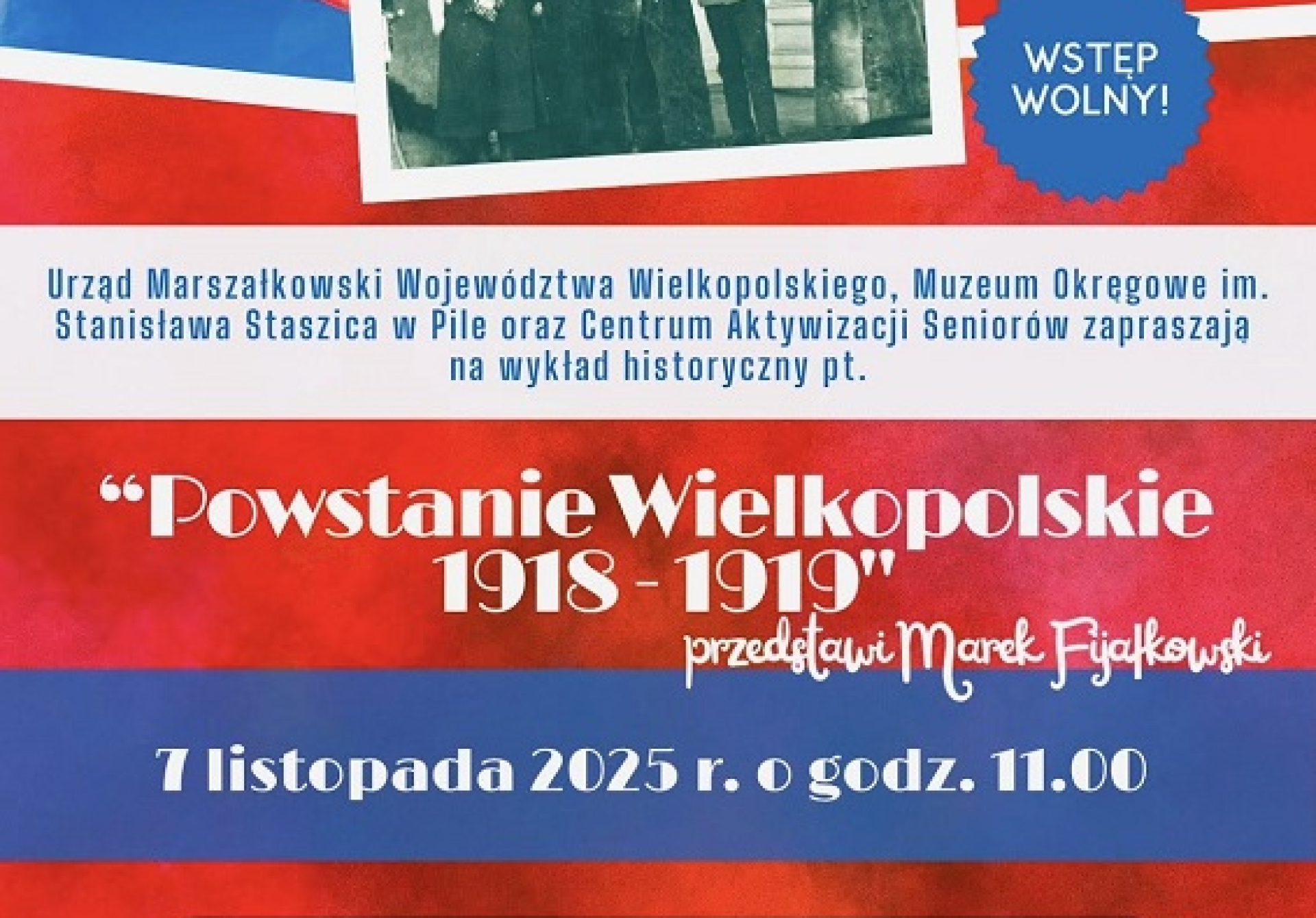 Prelekcja o Powstaniu Wielkopolskim dla kadetów