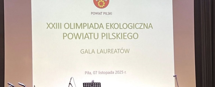Sukces ucznia w XXIII Olimpiadzie Ekologicznej