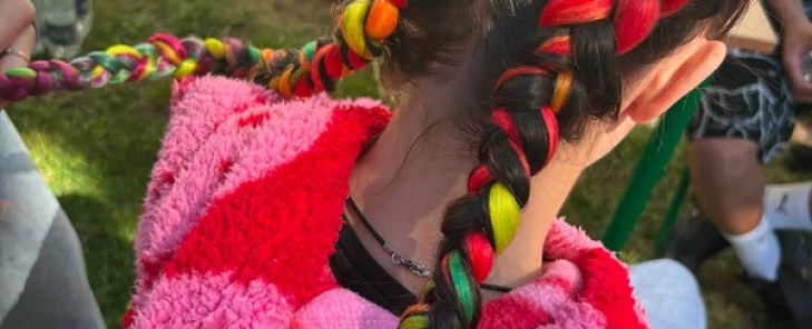 Uczennice naszej szkoły na pikniku z okazji Dnia Dziecka